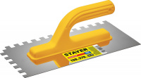 Гладилка STAYER Master 130x270мм 10x10мм штукатурная зубчатая нержавеющая с пластиковой ручкой (08012-10)