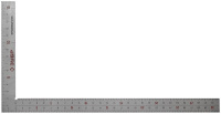 Угольник ЗУБР ЭКСПЕРТ столярный нерж. сталь, шкала: шаг 1мм гравированная, 300x150мм (34350-30)