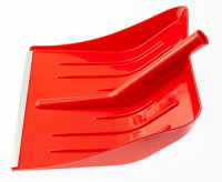 Лопата для уборки снега пластиковая красная 400x420 мм без черенка Россия Сибртеx (616175)