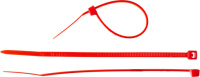 Хомуты нейлоновые красные 2.5x100мм (100шт) ЗУБР (309040-25-100)