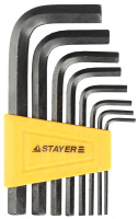 Набор STAYER Ключи STANDARD имбусовые, 2, 10мм, 8 шт (27405-H8)