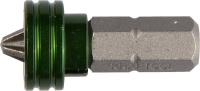 Биты ЕХPERT с магнитным держателем-ограничителем KRAFTOOL 26128-2-25-1, тип хвостовика C 1/4", PH2, 25 мм, 1 шт. в блистере (26128-2-25-1)