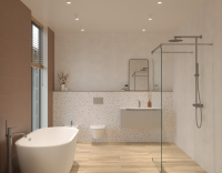 Керамогранит Meissen Japandi коричневый рельеф ректификат 21.8x89.8 фото в интернет-магазине Мегастроймаркет