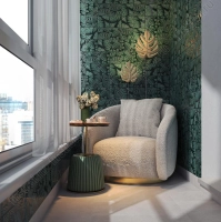 Декор Kerama Marazzi  Сантана 2 структура зеленый темный 15х15 глянцевый фото в интернет-магазине Мегастроймаркет