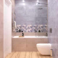 Плитка Creto  Glossina Aqua W M 20х60 глянцевая фото в интернет-магазине Мегастроймаркет