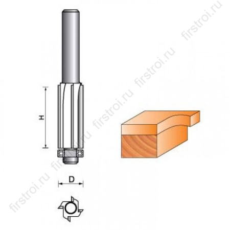 Фреза GLOBUS 1020z4 d21 h60  (12) фото в интернет-магазине Мегастроймаркет