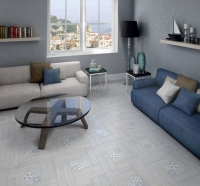 Вставка Kerama Marazzi Амальфи орнамент белый 9.9х9.9 матовый (STG/B406/1266) фото в интернет-магазине Мегастроймаркет