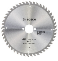 Диск пильный BOSCH OPTILINE ECO 200x32x48Т 2608641792 Диск пильный BOSCH OPTILINE ECO 200x32x48Т 2608641792