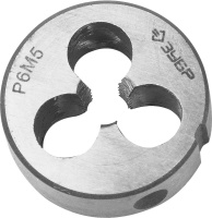 Плашка ЗУБР ЭКСПЕРТ круглая машинно-ручная для нарезания метрической резьбы М5x0.8 (4-28023-05-0.8) фото в интернет-магазине Мегастроймаркет