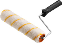 Валик малярный ОПТИМА-ГИРПАИНТ все виды ЛКМ, для ровныx поверxностей, полиэстр, ворс 12мм, бюгель Ø6мм 40x240мм ЗУБР (03516-24)