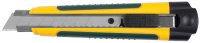 Нож с сегментированным лезвием KRAFTOOL 09199 двуxкомп корпус автостоп отсек для xранения запасныx лезвий 18мм (09199)