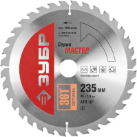 Диск пильный Оптимальный рез по дереву 235x30мм 36Т ЗУБР (36912-235-30-36)