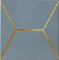 Декор Kerama Marazzi  Витраж голубой 15х15 глянцевый Декор Kerama Marazzi  Витраж голубой 15х15 глянцевый