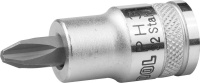 Торцовая бита-головка KRAFTOOL INDUSTRIE QUALITAT материал S2 PHILLIPS сатинированная 1/2" PH4 (27901-4)