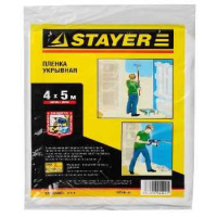 Пленка STAYER STANDARD защитная укрывочная HDPE 7мкм, 4x5м (1225-07-05) фото в интернет-магазине Мегастроймаркет