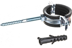 Хомут оцинкованный с гайкой М8 3/8 (15-18мм) стяжка-винт Хомут оцинкованный с гайкой М8 3/8 (15-18мм) стяжка-винт