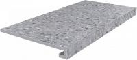 Ступень Kerama Marazzi  клееная Терраццо серый 33х60 матовая Ступень Kerama Marazzi  клееная Терраццо серый 33х60 матовая