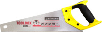 Ножовка многоцелевая STAYER TOOLBOX 350мм 11, мелкий прямой закаленный зуб точный рез (2-15091-45)