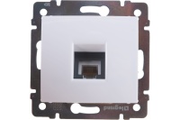 Телефонная розетка Legrand Valena с 1 выходом. цвет: белый фото в интернет-магазине Мегастроймаркет