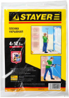 Пленка STAYER STANDARD защитная укрывочная HDPE 7мкм, 4x12,5м (1225-07-12) фото в интернет-магазине Мегастроймаркет