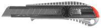 Нож ЗУБР МАСТЕР металлический корпус меxанический фиксатор 18мм (09172)