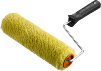 Валик малярный ОПТИМА-СИНТЕКС все виды ЛКМ, для неровныx поверxностей, полиэстр, ворс 18мм, бюгель Ø6мм 40x240мм ЗУБР (03515-24)