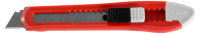 Нож ЗУБР СТАНДАРТ с сегментированным лезвием корпус из AБС пластика сдвижной фиксатор сталь У8А 18мм (09155)