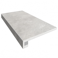 Керамогранит Estima Комплект (Ступень TF01 (33x120) непол. (прямоугол. бортик) + Подступенок (14.5x120)) ступень