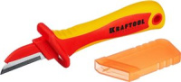 Нож электрика KRAFTOOL диэлектрический с пяткой изогнутый фото в интернет-магазине Мегастроймаркет
