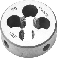 Плашка ЗУБР МАСТЕР круглая ручная для нарезания метрической резьбы М5x0.8  (4-28022-05-0.8)