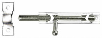 Шпингалет накладной 3Т-12 стальной покрытие белый цинк 80мм (37735-80) фото в интернет-магазине Мегастроймаркет