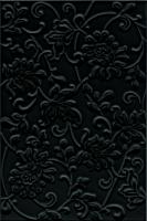 Плитка Kerama Marazzi  Аджанта цветы черный 20х30 матовая Плитка Kerama Marazzi  Аджанта цветы черный 20х30 матовая