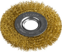 Щетка дисковая STAYER PROFESSIONAL для УШМ витая стальная латунированная проволока 0.3мм 100x22мм (35122-100)