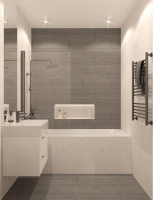 Керамогранит Kerama Marazzi  Абете серый светлый обрезной 20х80 матовый фото в интернет-магазине Мегастроймаркет