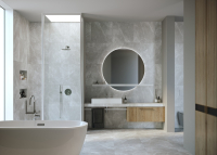 Керамогранит Creto  Space Stone черный 60x120 матовый фото в интернет-магазине Мегастроймаркет