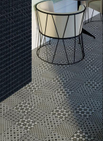 Декор Kerama Marazzi  Фреджио 3 черно-белый 20х20 глянцевый фото в интернет-магазине Мегастроймаркет