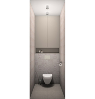 Плитка Creto  Porto Grey W M 25x75 NR Glossy 1 глянцевая фото в интернет-магазине Мегастроймаркет