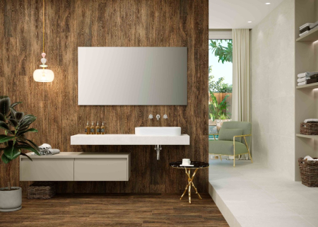 Керамогранит Creto  New Wood коричневый 19.8х119.8 матовый фото в интернет-магазине Мегастроймаркет