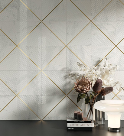 Керамогранит Italon  Шарм Делюкс Бьянко Микеланжело 80х160 ректифицированный фото в интернет-магазине Мегастроймаркет