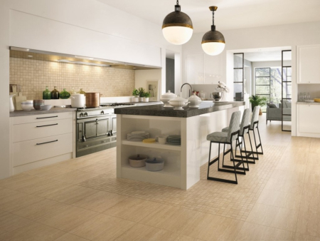 Плитка Italon Травертино Силвер 25х75 глянцевая фото в интернет-магазине Мегастроймаркет