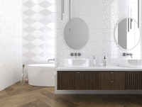 Плитка Creto  Forza Calacatta White Wall 01 25х60 глянцевая фото в интернет-магазине Мегастроймаркет