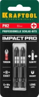 Биты KRAFTOOL Impact Pro Philips, тип хвостовика E 1/4", PH2, 50мм, 2шт, на карточке (26191-2-50-S2) фото в интернет-магазине Мегастроймаркет