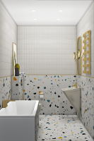 Плитка Kerama Marazzi  Монтанелли бежевый структура 7.4х15 матовая фото в интернет-магазине Мегастроймаркет