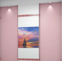 Декор Kerama Marazzi Панно Тиррено Фрегат обрезной 60х60 матовый фото в интернет-магазине Мегастроймаркет