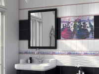 Плитка Kerama Marazzi  Карнавал в Венеции чёрный волна 20х30 матовая фото в интернет-магазине Мегастроймаркет