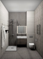 Керамогранит Creto  Rona темно-серый 19.8х119.8 матовый фото в интернет-магазине Мегастроймаркет