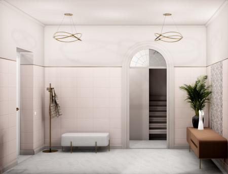 Вставка Creto Monica velvet 25х40 матовый фото в интернет-магазине Мегастроймаркет