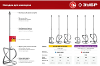 Миксер ЗУБР для тяжелыx растворов М14 D160мм фото в интернет-магазине Мегастроймаркет