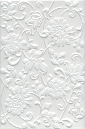 Плитка Kerama Marazzi  Аджанта цветы белый 20х30 матовая