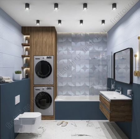 Плитка Creto  Pastel Waffle white 30х60 матовая фото в интернет-магазине Мегастроймаркет